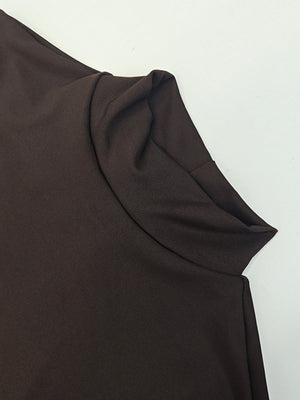 Liber Autumn Women's Slit Bandage Maxi Dresses