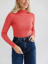 Half Turtleneck Solid Color Tights Versatile Sweaters