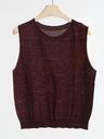 Soft And Cozy Fine Wool Basic Solid Color T-shirt