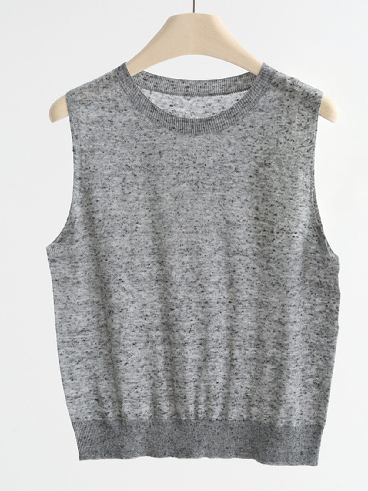 Soft And Cozy Fine Wool Basic Solid Color T-shirt