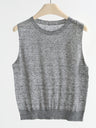 Soft And Cozy Fine Wool Basic Solid Color T-shirt