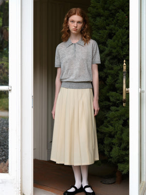 Soft And Cozy Fine Wool Basic Solid Color T-shirt