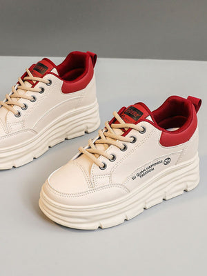 Colorblock Thick-Sole Women's Casual Sneakers