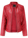Street Cool Loose Studs Leather Jacket