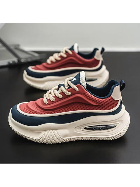 Liber Four Seasons Colorblock Thick-soled Men's Casual Sports Shoes