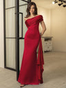 Liber Spring Women's Solid Color Maxi Dresses