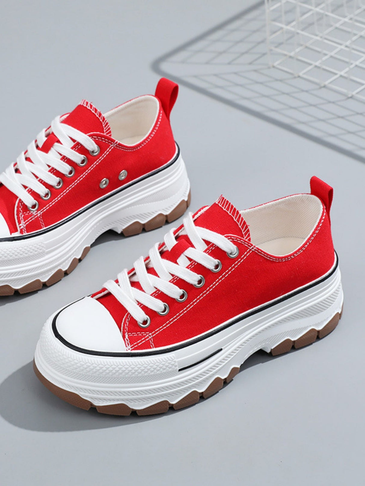 Women's Canvas Thick-soled Casual Sneakers