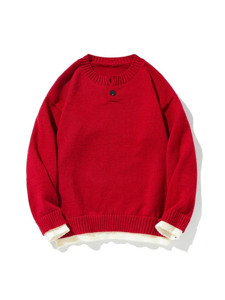 Old Money Style Leisure Solid Color V-neck Ins All-match Sweater