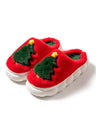 Christmas Tree Colorblock Platform Slippers