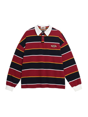 Liber Autumn Neutral wear Contrasting colors Stripes Polo Shirts