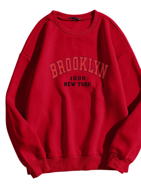 Liber Autumn Women's Printed Letter Sweatshirts&Hoodies