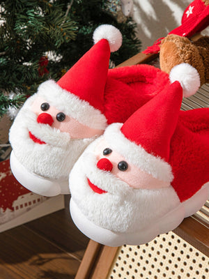 Santa Claus Color-block Slippers