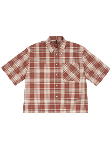 Liber Summer Men's None Plaid Shirts