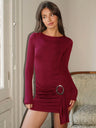 Women's Metal decoration Mini&Short Dresses