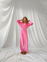 Liber Autumn women's clothing zipper Hooded long-sleeved cardigan two-piece set