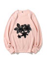 Flower Head Printed Sweatshirt