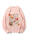 Flower Head Printed Sweatshirt