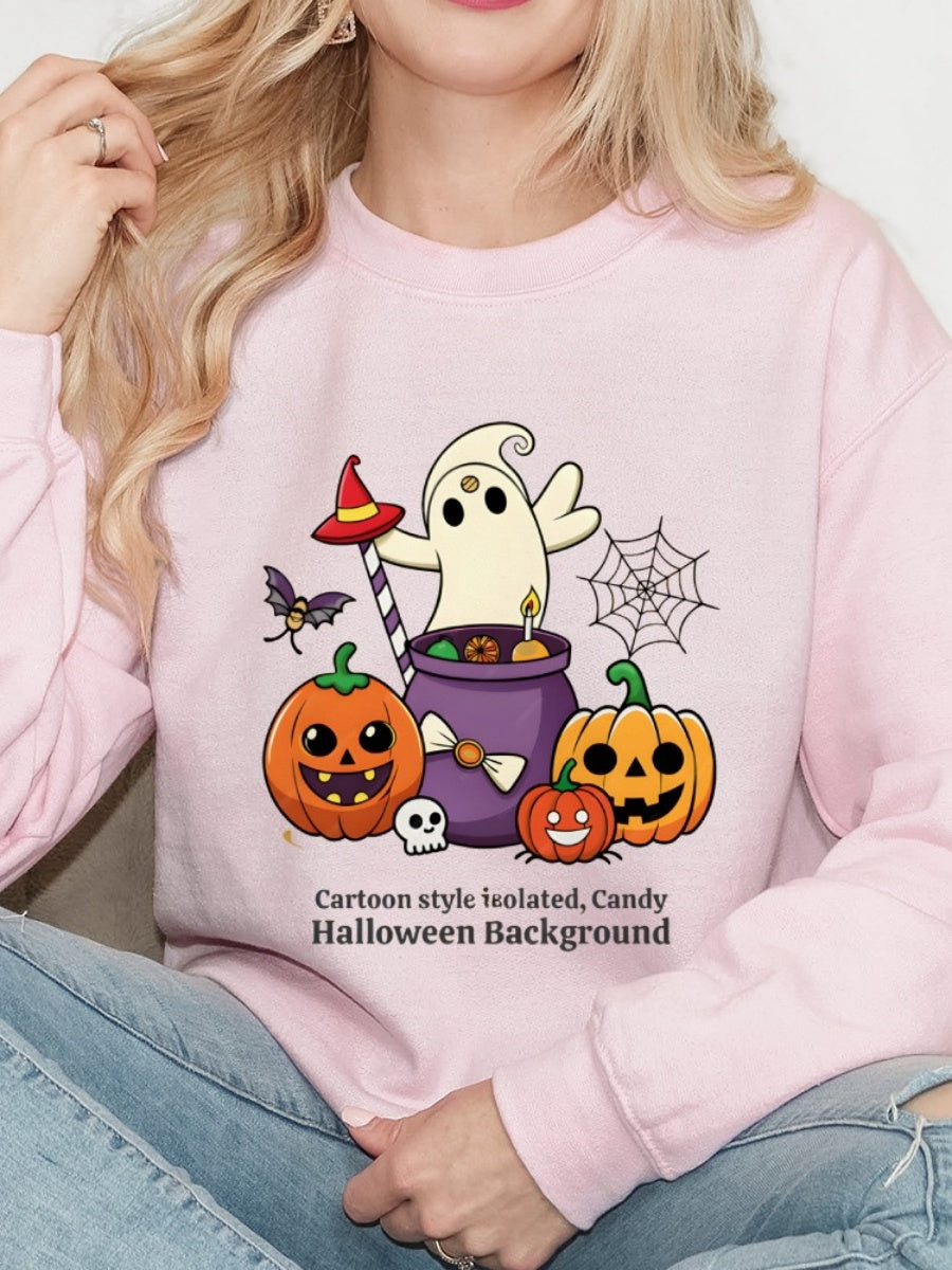 Halloween Pullover Printed Sweatshirt