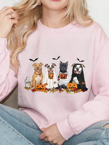 Halloween Pullover Printed Sweatshirt
