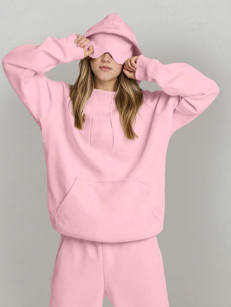 Liber Summer Women's Pocket Solid Color Sweatshirts&Hoodies