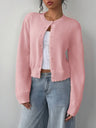 Thread Solid Color Simplicity Cardigans
