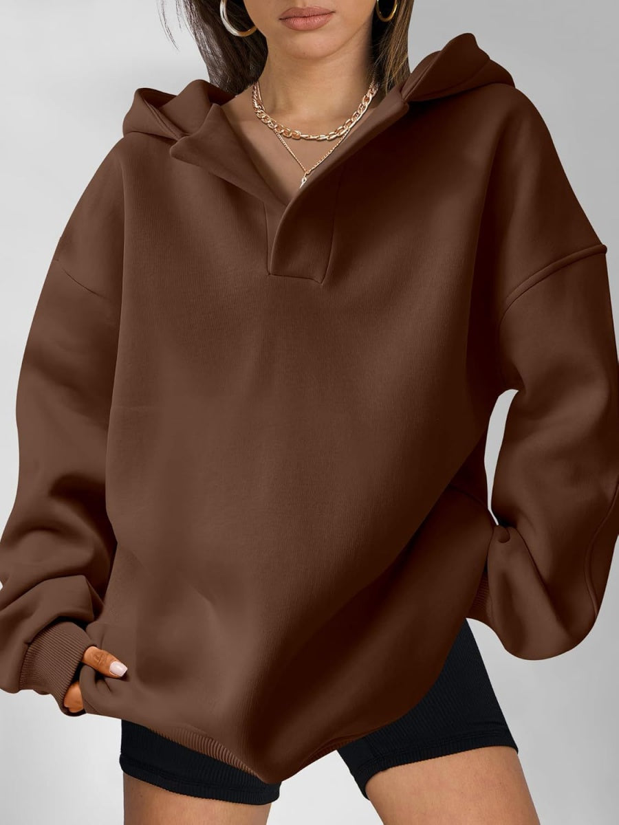 Liber Autumn Women's Hooded Solid Color Sweatshirts&Hoodies