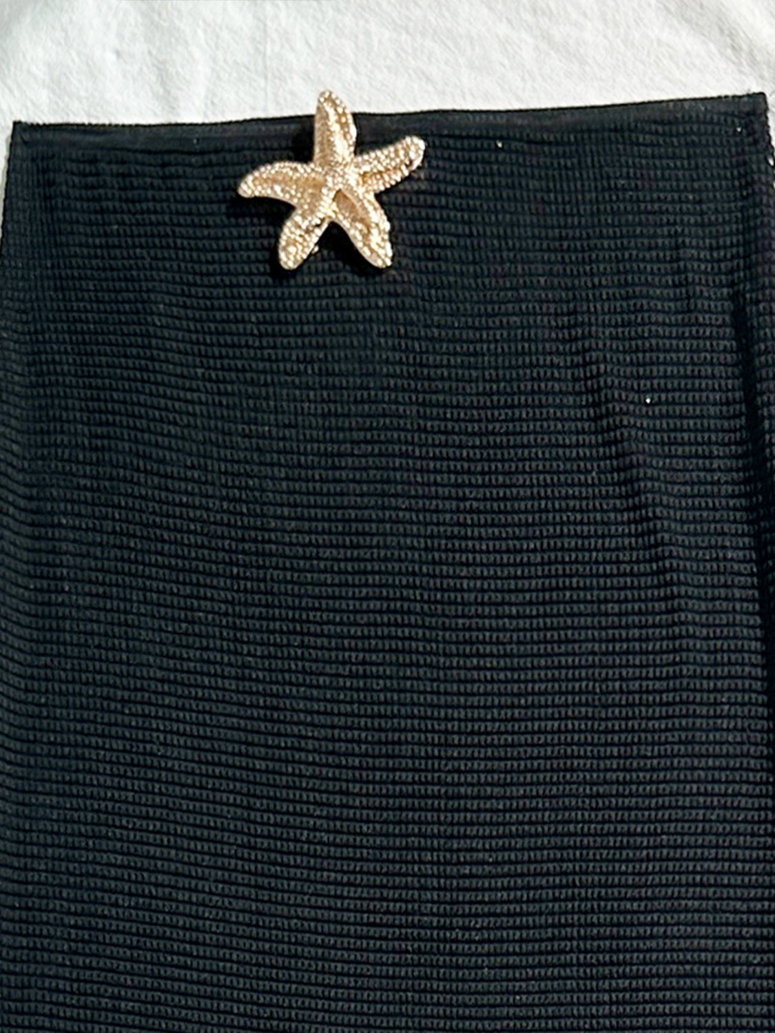 Solid Color Mesh Long Dress Starfish Swimsuit Bikini Three-piece Set