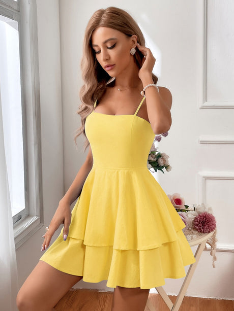 Pure Cotton Backless Bow Tie Mini&Short Dresses