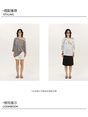 Creative Asymmetrical Print Top