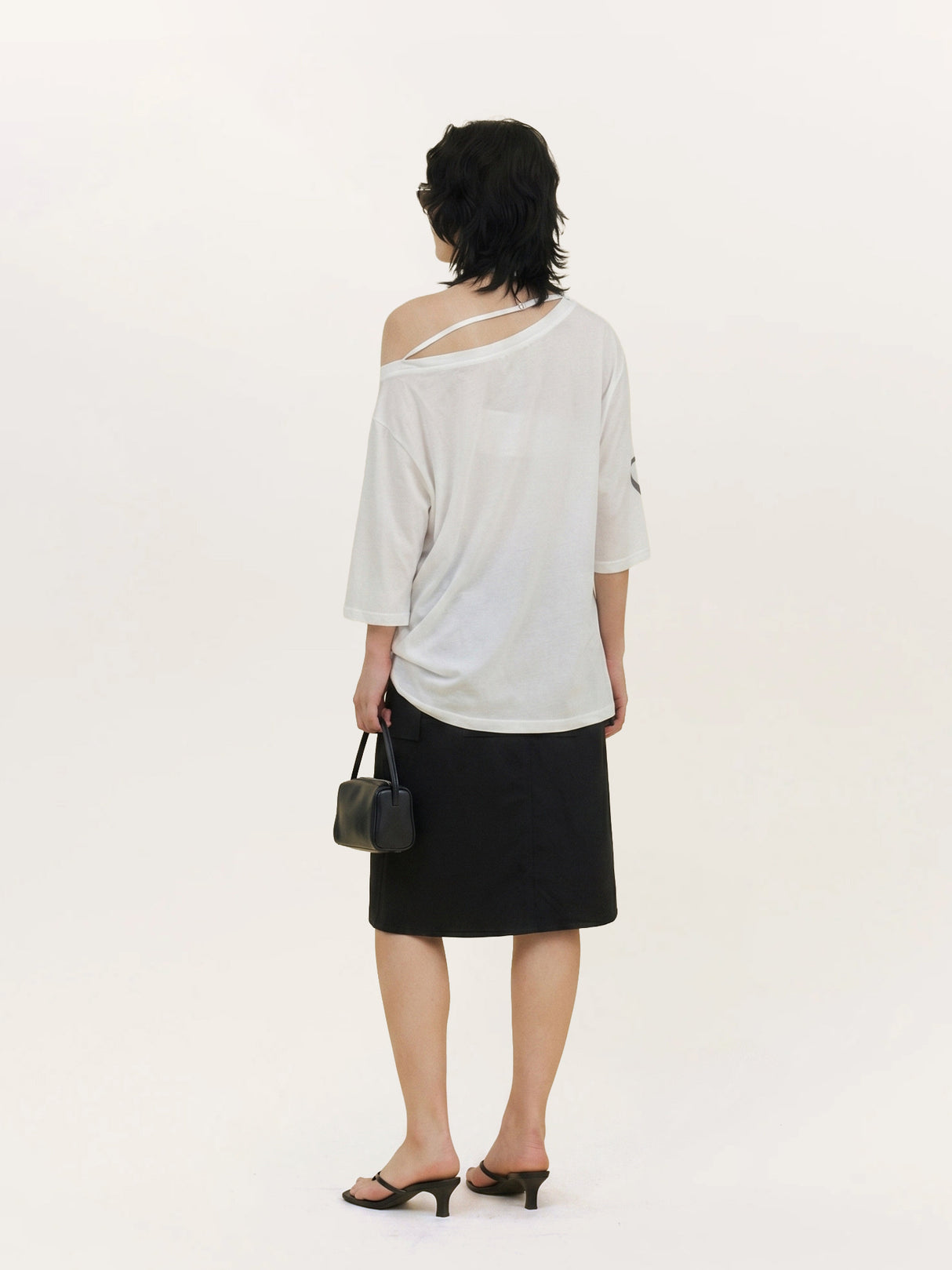Creative Asymmetrical Print Top