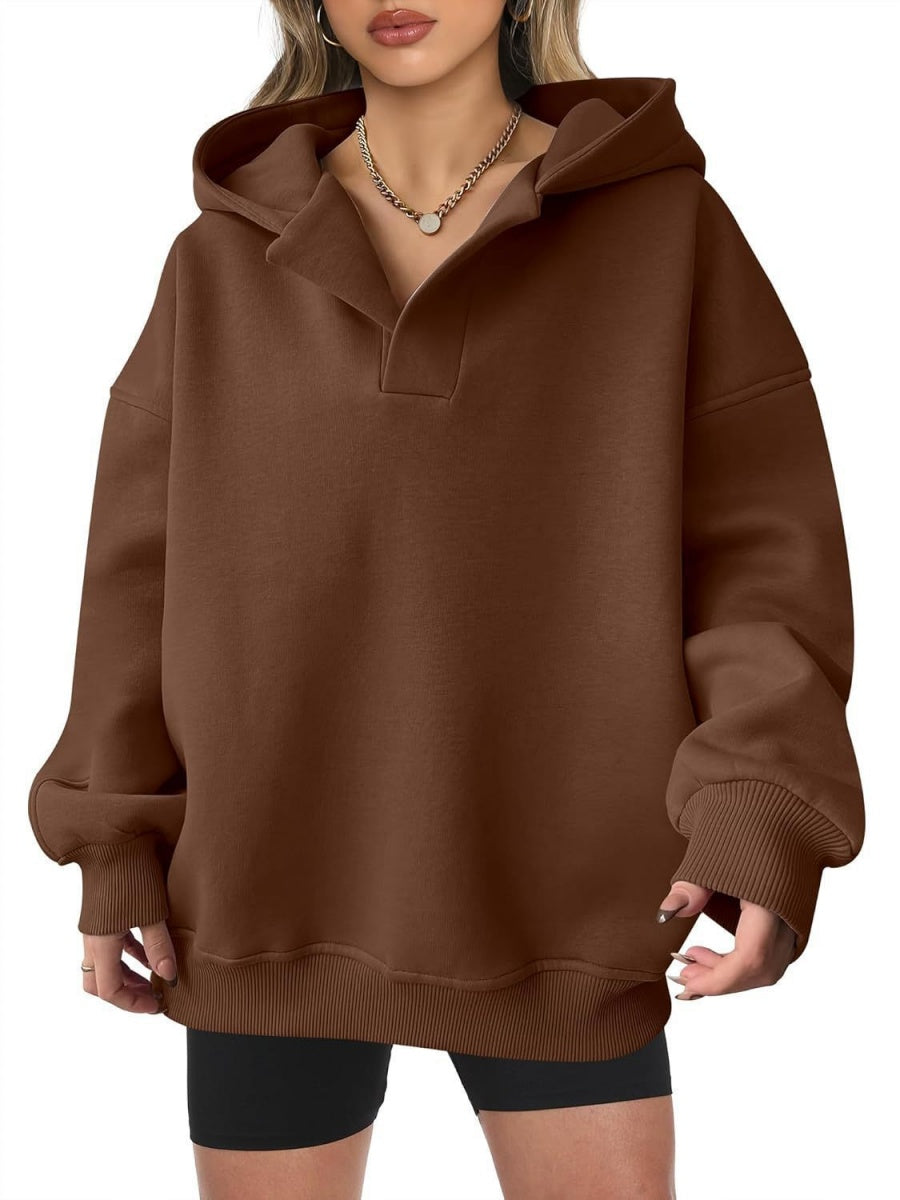 Liber Autumn Women's Hooded Solid Color Sweatshirts&Hoodies