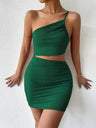 Strappy Backpack Hip-Exposing Faux Two-Piece Suspender Mini&Short Dresses