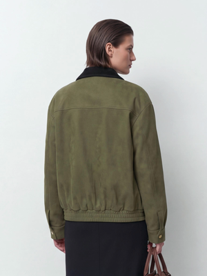 Zipper Pocket Solid Color Jackets