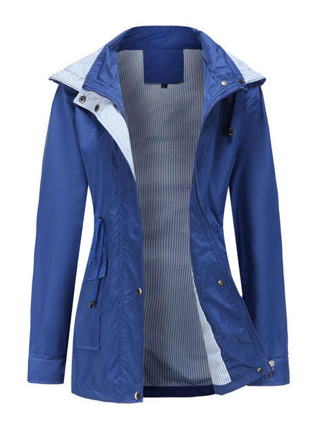 Removable Cap Water Proof Pocket Hooded Jackets
