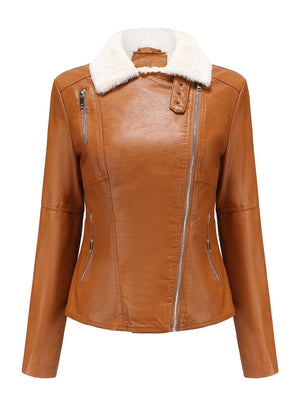 Fur Plush Long Sleeve Keep Warm Jackets