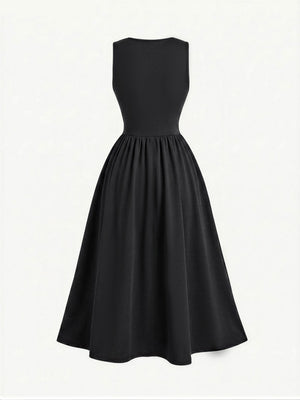 Straps Splicing Lace Sweet Retro Midi Dresses