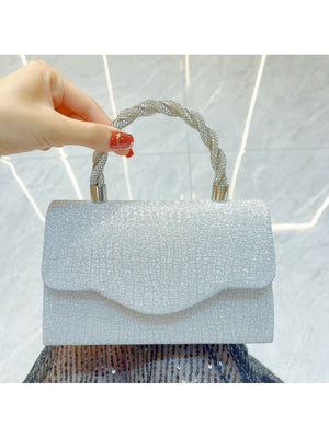 Liber Four Seasons ACC Sequined Diamond Small Square Bag