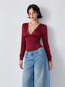 Elegant Long-sleeved Fitted Dress With Lace Trim Lace Jumpsuits&Bodysuits