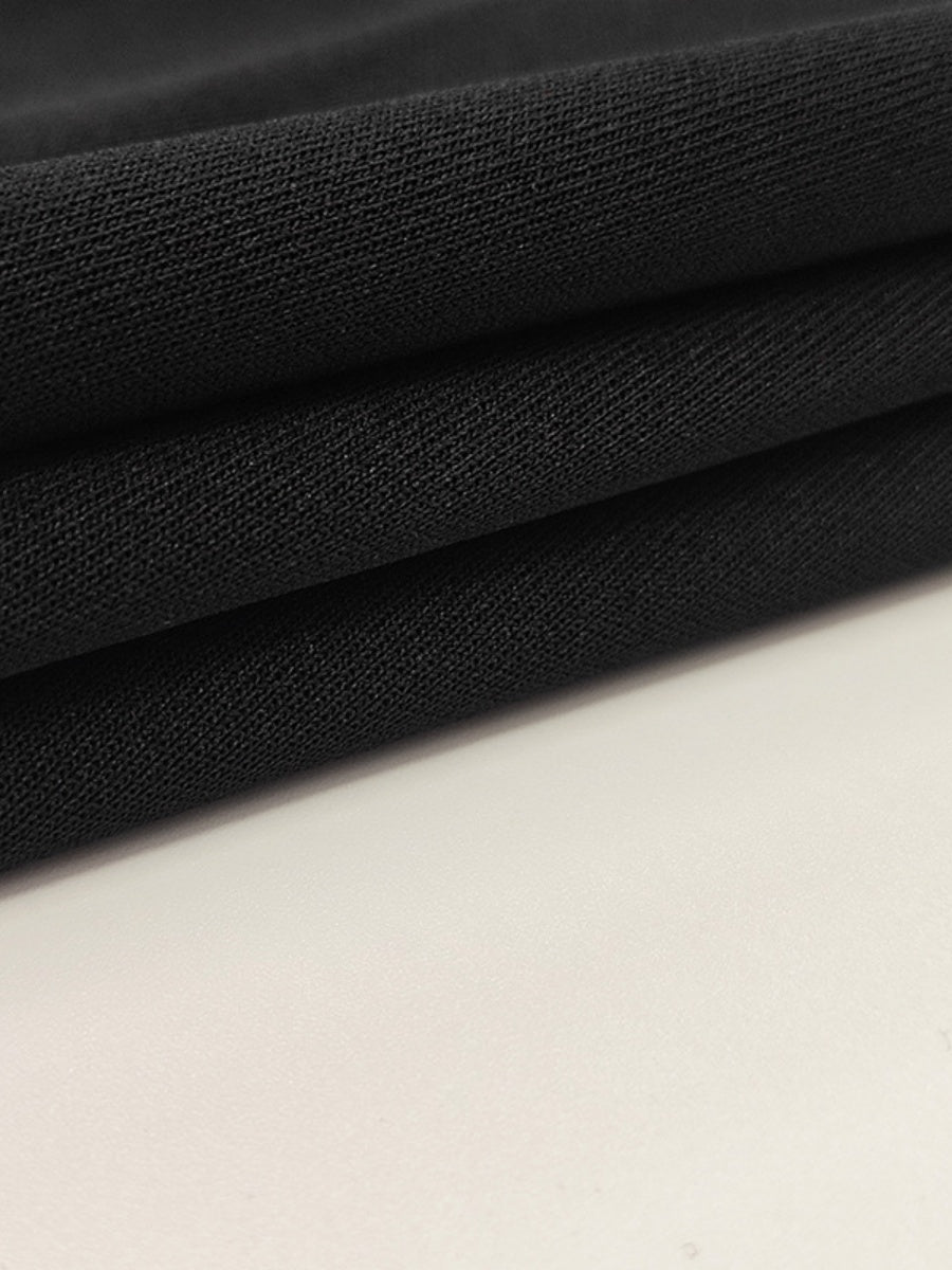 Solid Color Long sleeve Mini&Short Dresses