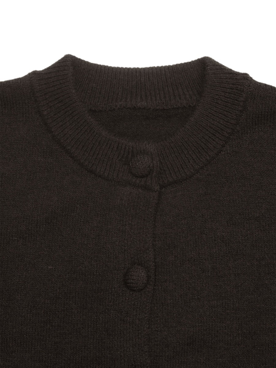 Long-sleeved Casual Loose Sweater Cardigan Solid Color Cardigans