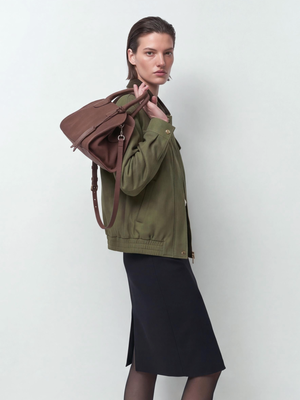 Zipper Pocket Solid Color Jackets
