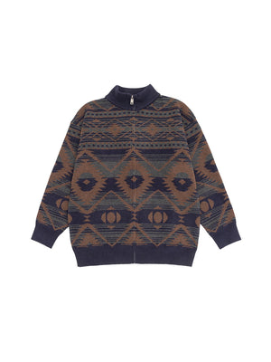 Contrasting Colors Ethnic Style Leisure Sweaters Cardigan