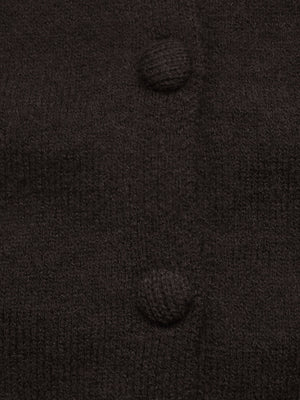 Long-sleeved Casual Loose Sweater Cardigan Solid Color Cardigans