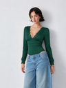 Elegant Long-sleeved Fitted Dress With Lace Trim Lace Jumpsuits&Bodysuits