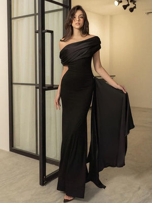 Liber Spring Women's Solid Color Maxi Dresses