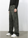 Camouflage Ins Loose-fit Straight-fit Wide-leg Jeans