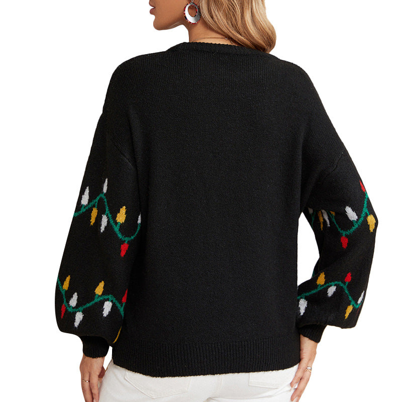 Christmas Colorful Set Loose Sweater
