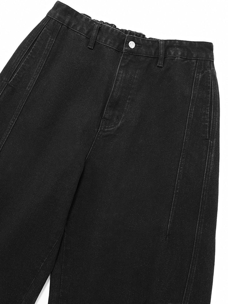 Three-dimensional Tailoring Cleanfit Black Machete Leisure Jeans