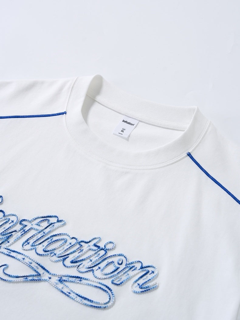 Applique Color-blocked T-shirts