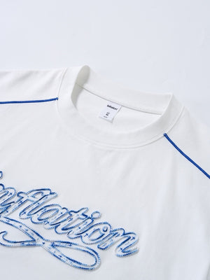 Applique Color-blocked T-shirts